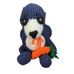 Crocheted Rabbit with Carrot